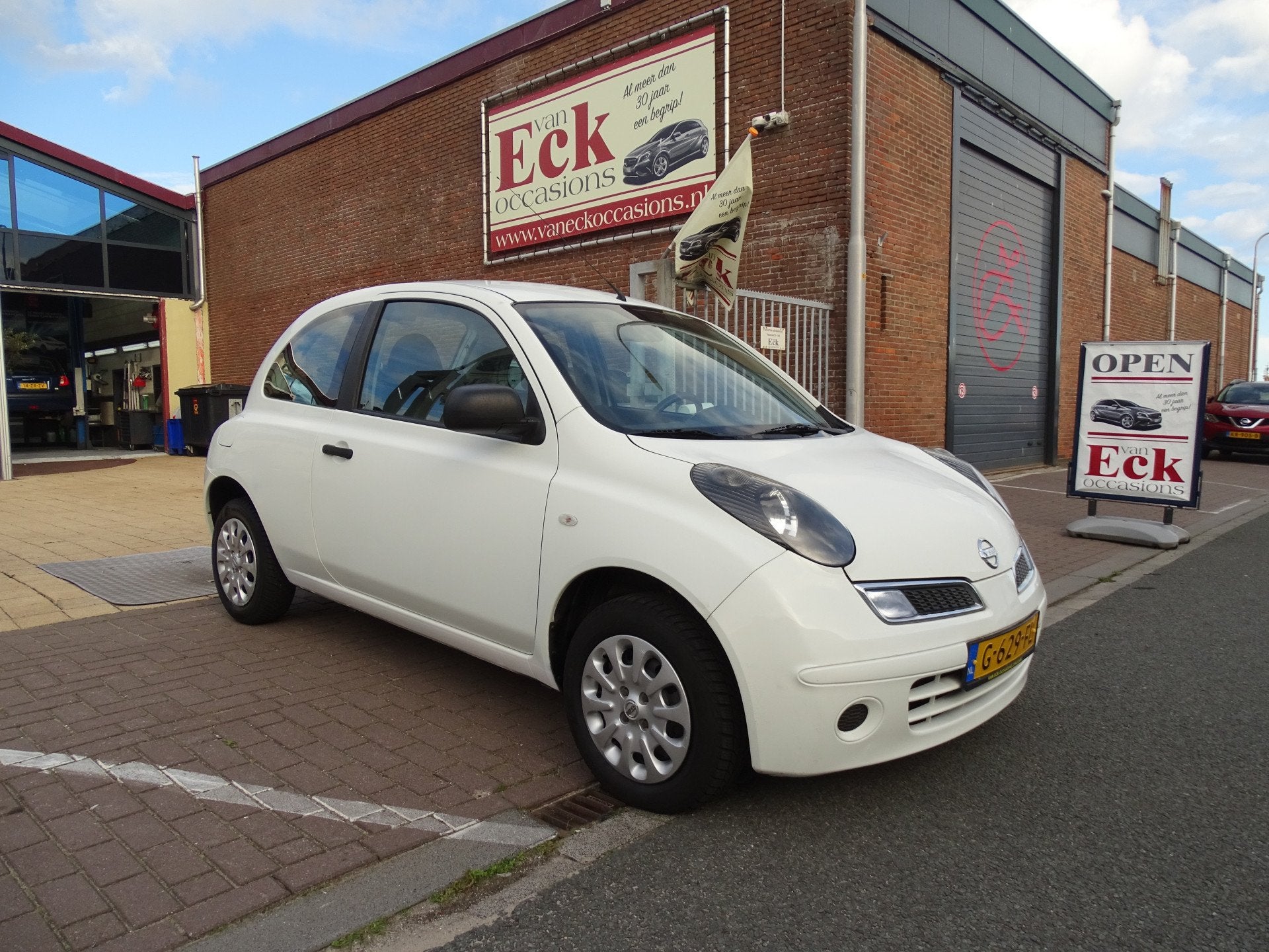 Nissan Micra 1.2 Mix (bj 2010), Auto's, Voorwielaandrijving, Stof, 4 cilinders, Wit