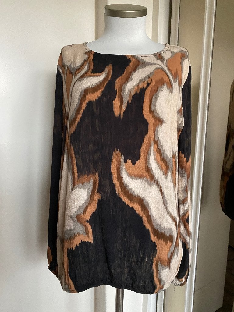 top NED XL zwart/beige/brique, Zwart, Maat 46/48 (XL) of groter, Ophalen of Verzenden, Zo goed als nieuw