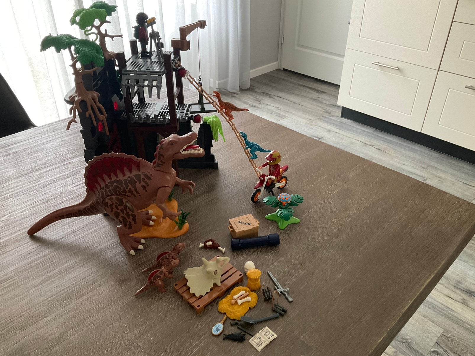 Playmobil 9429 Dino’s Basecamp 9431 en 6267 Spinosaurus, Ophalen of Verzenden, Zo goed als nieuw