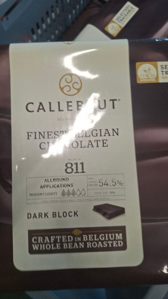 5x Callebaut Blok 811 Glaceer 5kg Dark block NIEUW!, Ophalen of Verzenden
