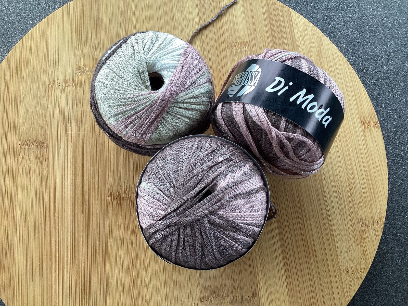 Di Moda Lana Grossa, 3 bolletjes., Ophalen of Verzenden, Nieuw, Breien of Haken, Wol of Garen