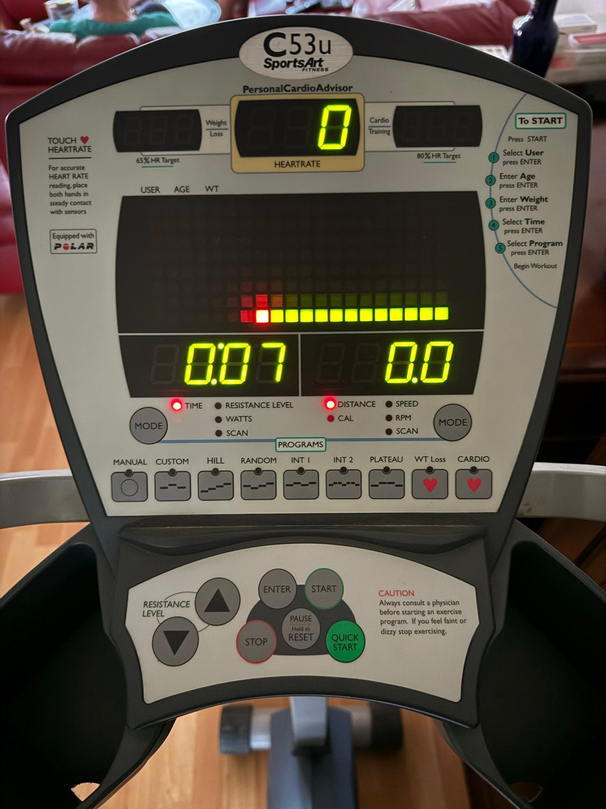 SportsArt C53u Hometrainer, Ophalen, Gebruikt, Metaal, Benen