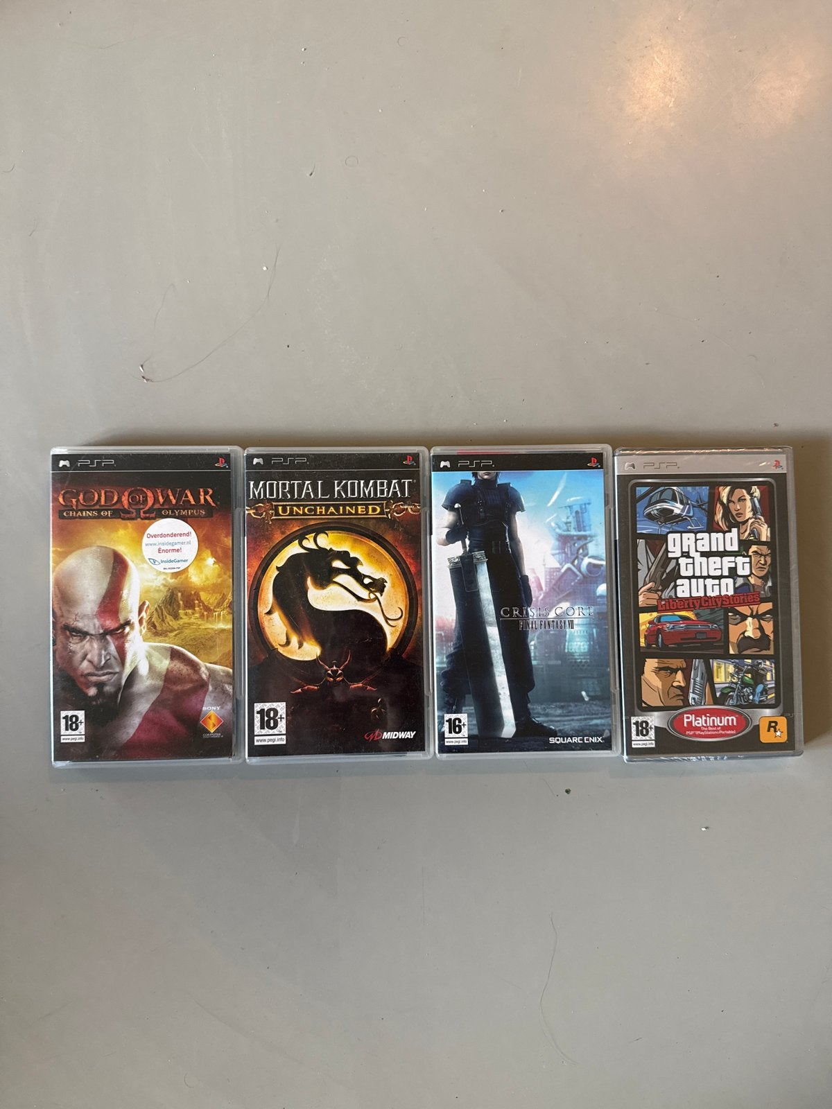 PSP Games: God of War, Mortal Kombat, Crisis Core, GTA, Spelcomputers en Games, Games | Sony PlayStation Portable, Avontuur en Actie