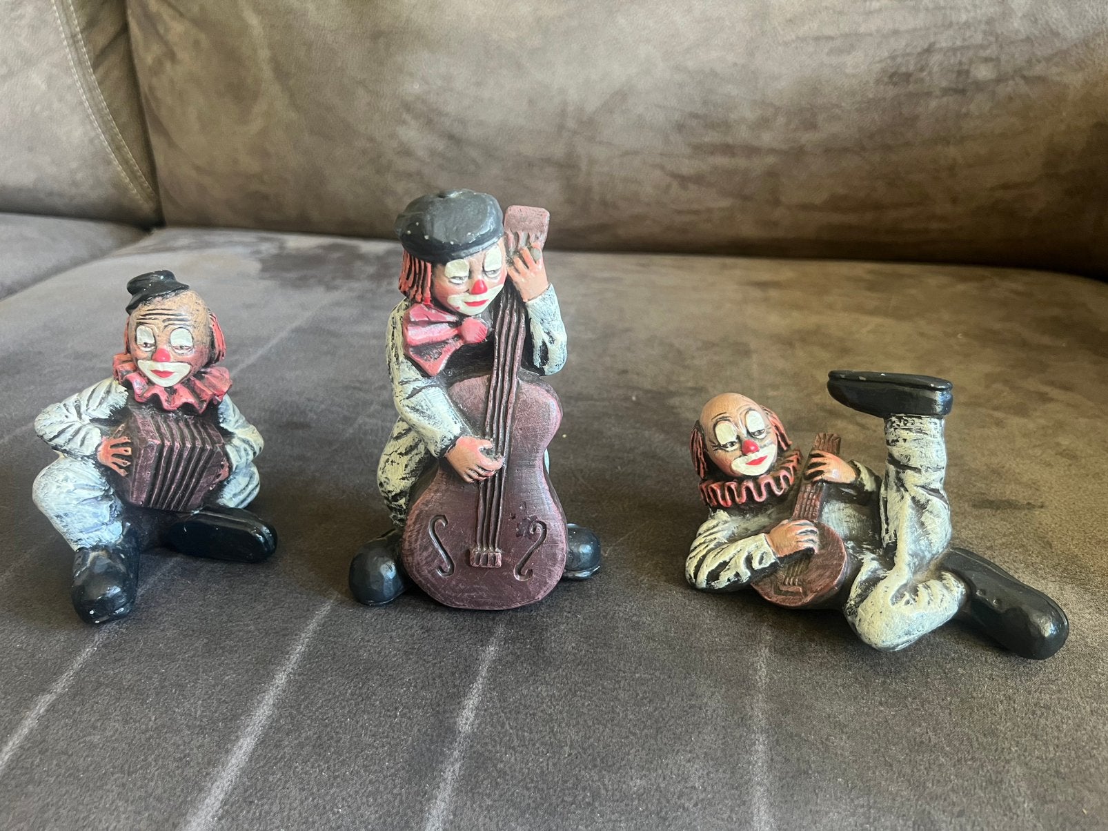 Vintage jaren ‘70 / ‘80  Clowns Beeldjes Gemerkt..Leon 400., Ophalen of Verzenden, Zo goed als nieuw, Mens
