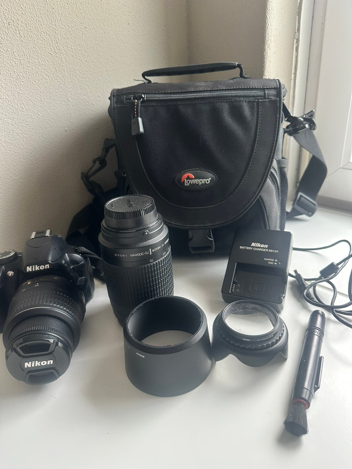 Nikon D3100 complete set-2 lenzen, tas & 16GB geheugenkaart, Ophalen, Zo goed als nieuw, Nikon, 8 keer of meer
