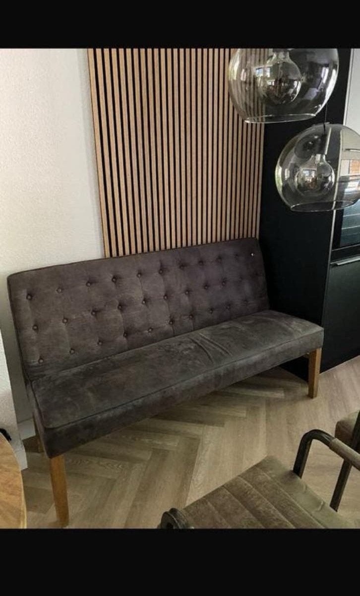 Rivièra Maison eettafel bankje, Huis en Inrichting, Banken | Sofa's en Chaises Longues, Ophalen, Tweepersoons, Zo goed als nieuw