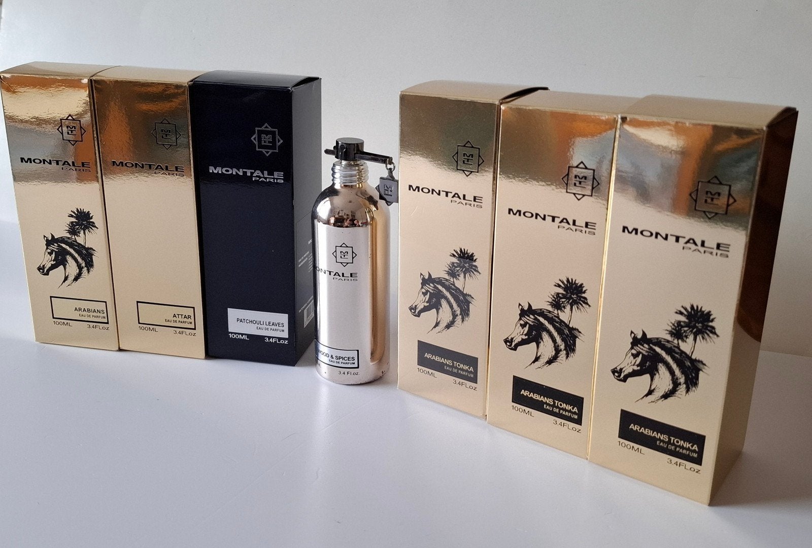 7 LEGE Montale parfumflessen met originele verpakking, Ophalen of Verzenden, Gebruikt