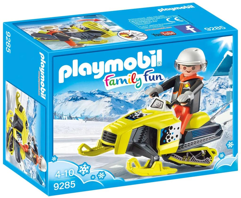 Playmobil Family Fun 9285 Sneeuwscooter met figuur, Ophalen of Verzenden, Zo goed als nieuw