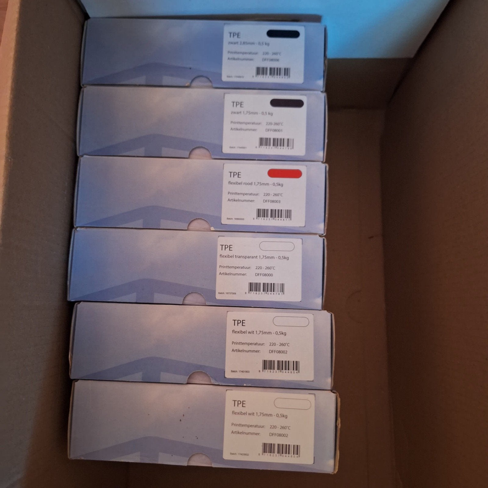 Grote partij 3D printer filament (PLA en TPE), Computers en Software, 3D Printers, Ophalen