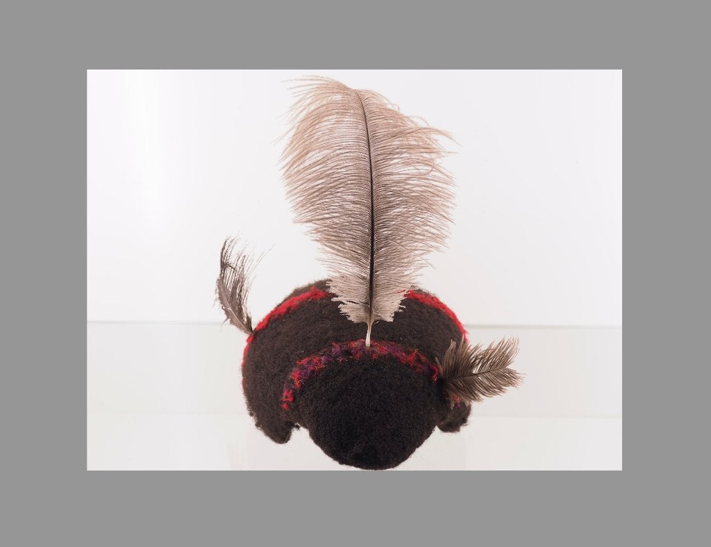 Zeldzame Karamojong Hair-cap Nr2 Karamoja Uganda (180701-02), Antiek en Kunst, Handgemaakt, Natuurlijk materiaal, Afrika, Overige typen