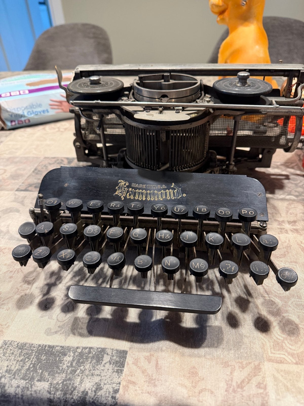 Hammond typemachine, Ophalen
