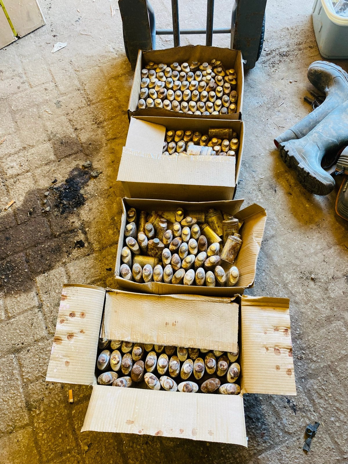 Vintage Voetpoeder Blikjes - Robert Blackie & Co, Ophalen, Gebruikt