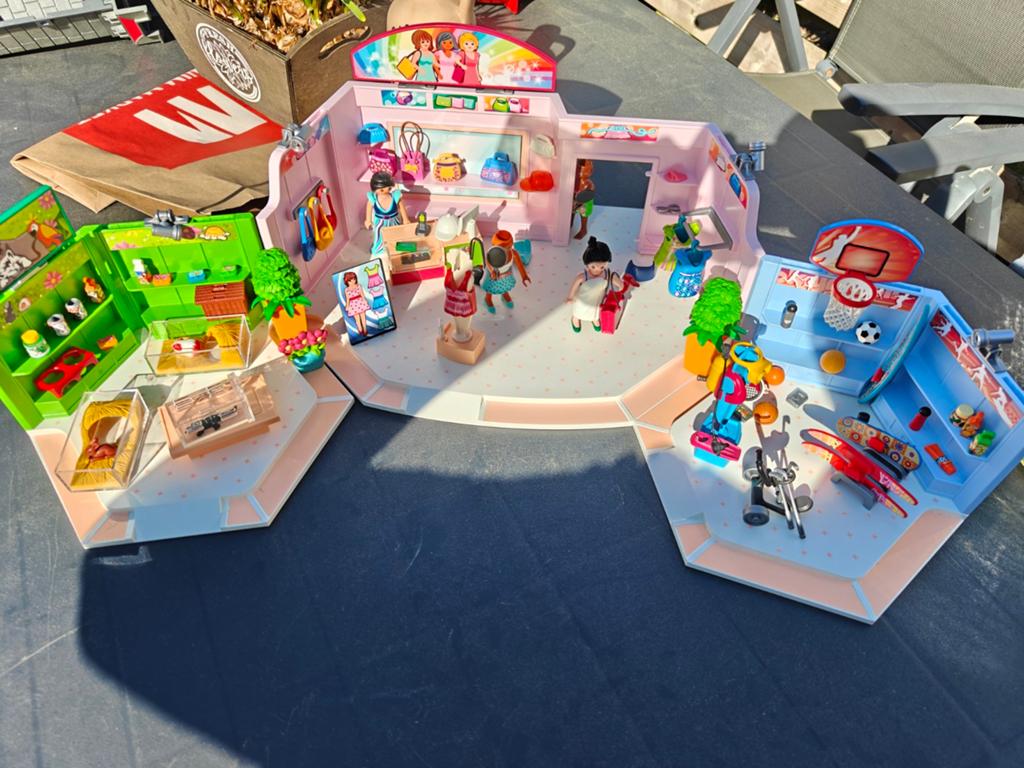 Playmobil 9078 Winkelcentrum / Shopping Center (compleet), Kinderen en Baby's, Speelgoed | Playmobil, Zo goed als nieuw, Ophalen of Verzenden
