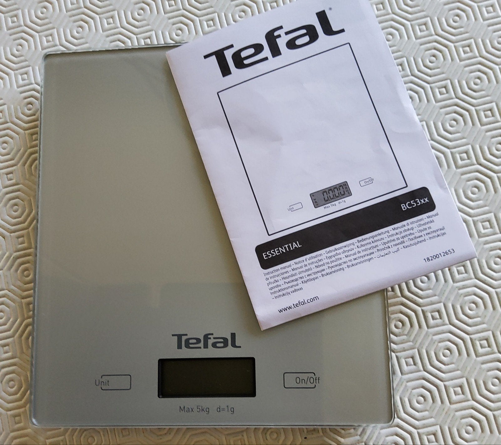 TEFAL WEEGSCHAAL, Ophalen, Minder dan 10 kg, Personenweegschaal, 500 gram of grover