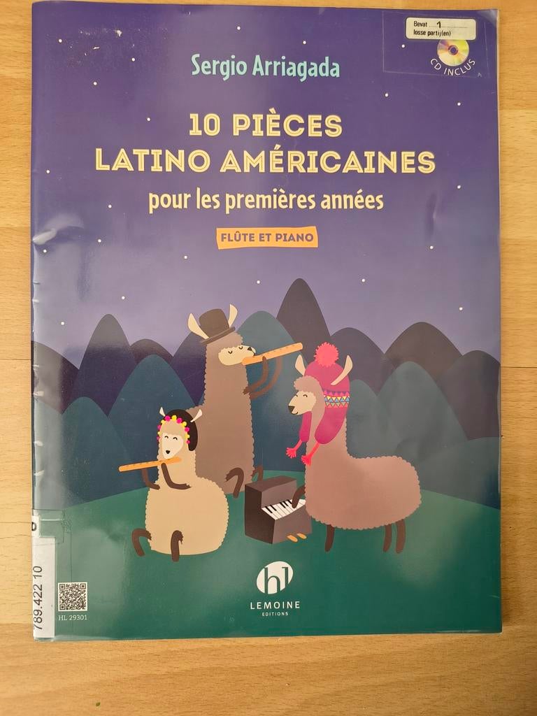 10 pieces latino americaines dwarsfluit met cd, Ophalen of Verzenden, Les of Cursus