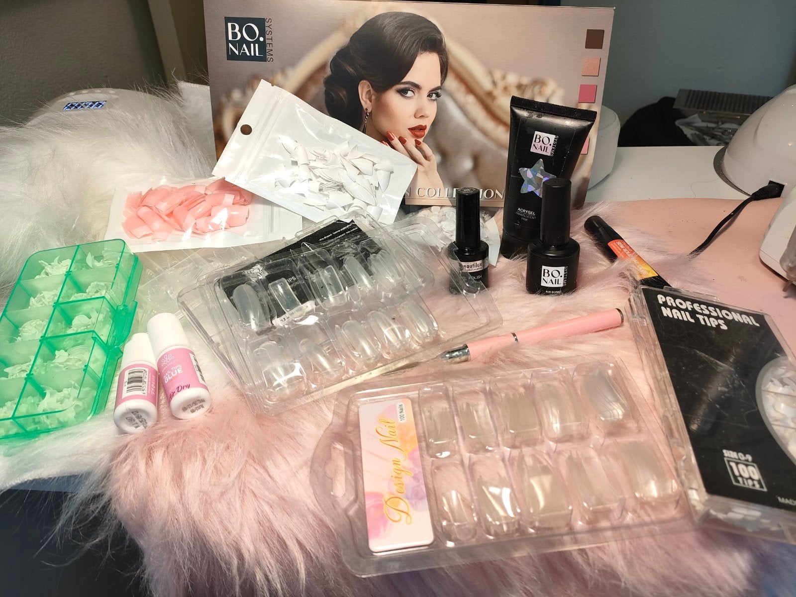 nagelspullen, gel voor nagels, gellak set, nagelsverlenging, Ophalen of Verzenden, Zo goed als nieuw
