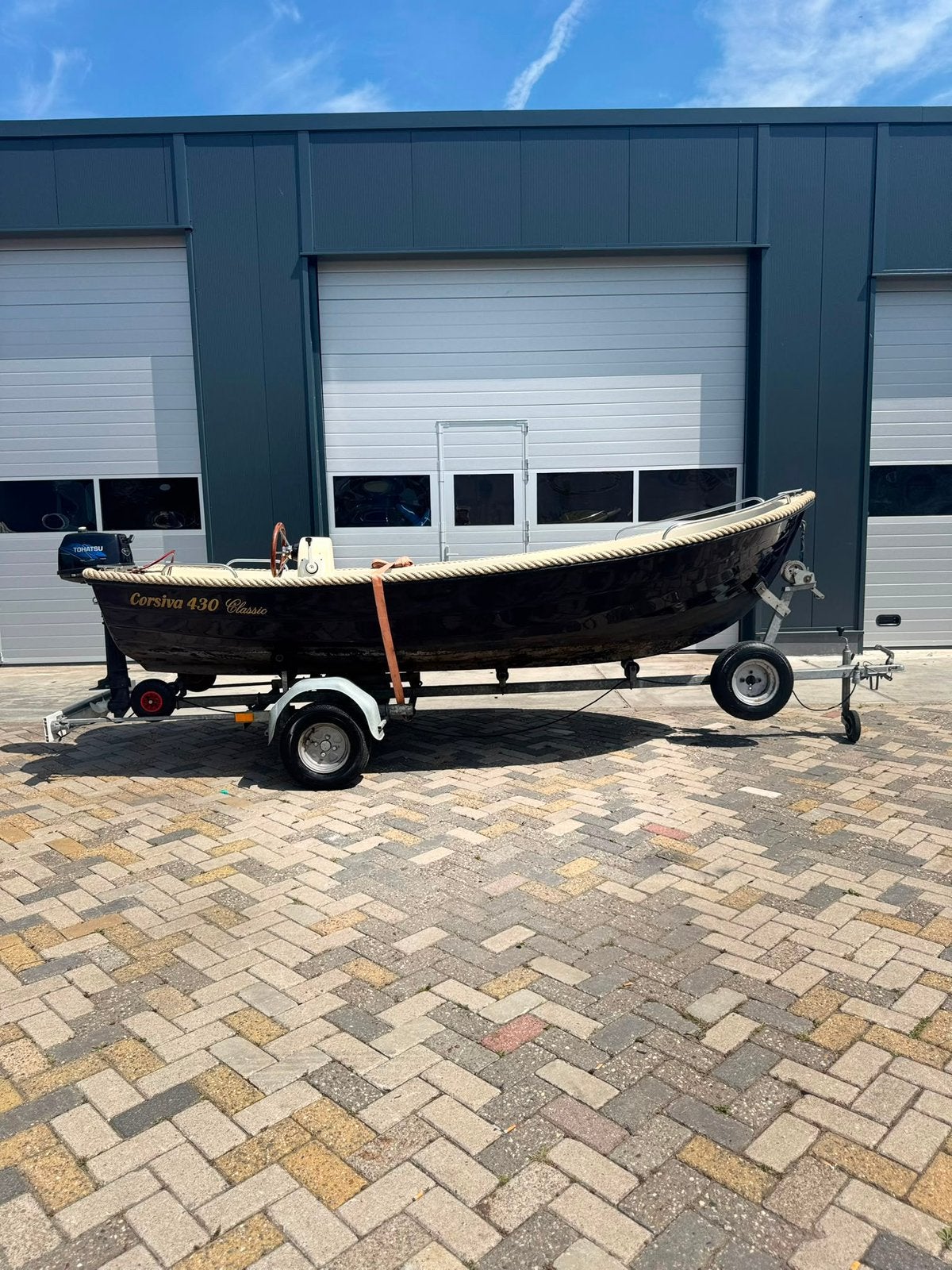 Boot console boot sloep corsiva 430, Watersport en Boten, Sloepen, Ophalen, Kabelaring, Zo goed als nieuw, Buitenboordmotor
