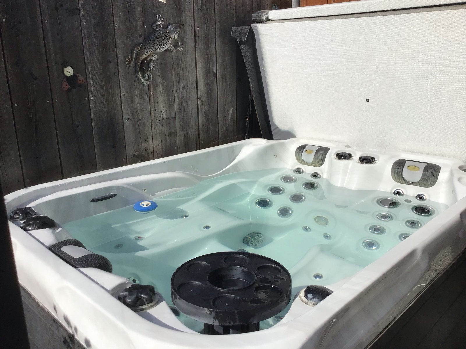 Passion Spas Soulmate Jacuzzi - Zo goed als nieuw, Tuin en Terras, Bubbelbaden en Hottubs, Ophalen, Zo goed als nieuw, Afdekzeil