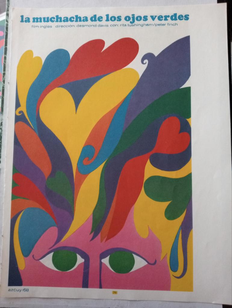 Film affiche Cuba 1970, Ophalen of Verzenden, Gebruikt, A1 t/m A3, Film en Tv