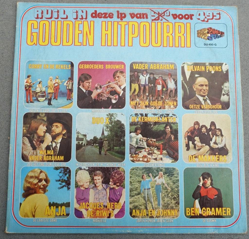 Gouden Hitpourri LP - Diverse Artiesten (Pop, Schlager), Cd's en Dvd's, LP, Gebruikt, 12 inch, Fotohoes