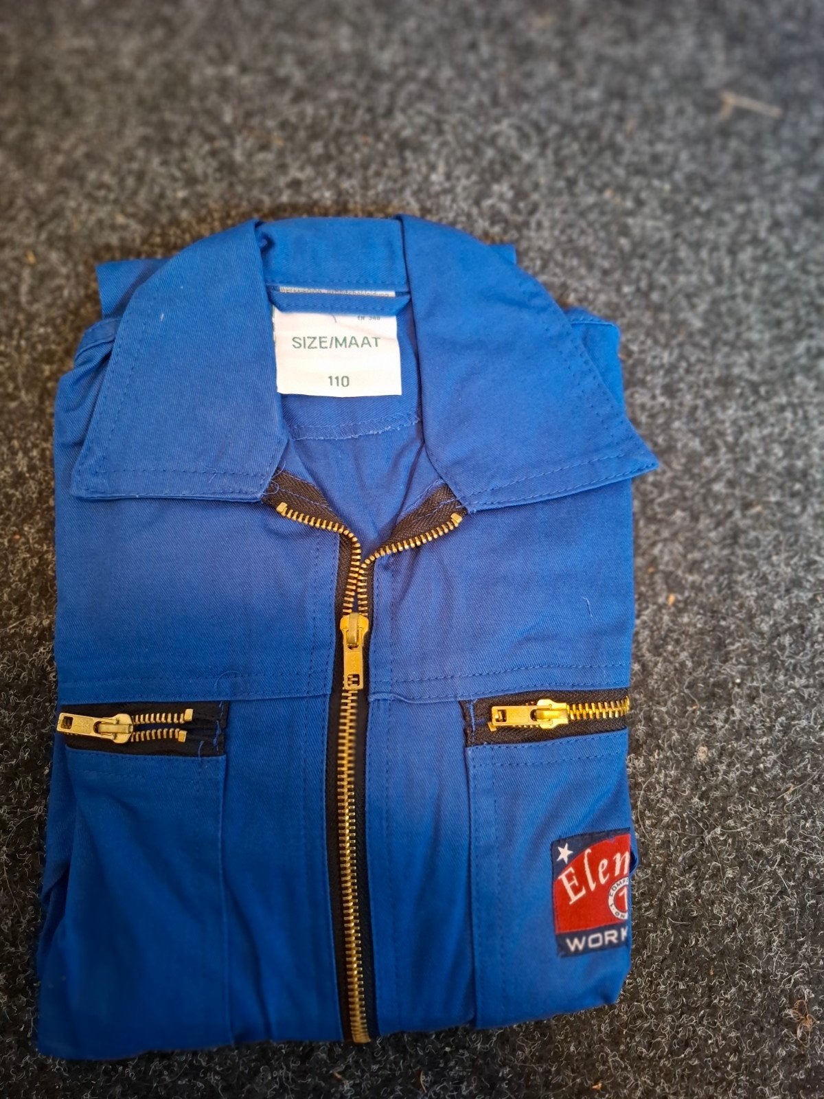 Nieuwe blauwe kinderoverall maat 110, Ophalen of Verzenden, Nieuw, Elten Workwear, Jongen of Meisje