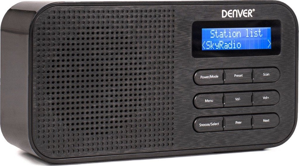 Z.G.A.N. Denver DAB-42 DAB Radio - Zwart, mooi geluid., Verzenden, Zo goed als nieuw, Radio