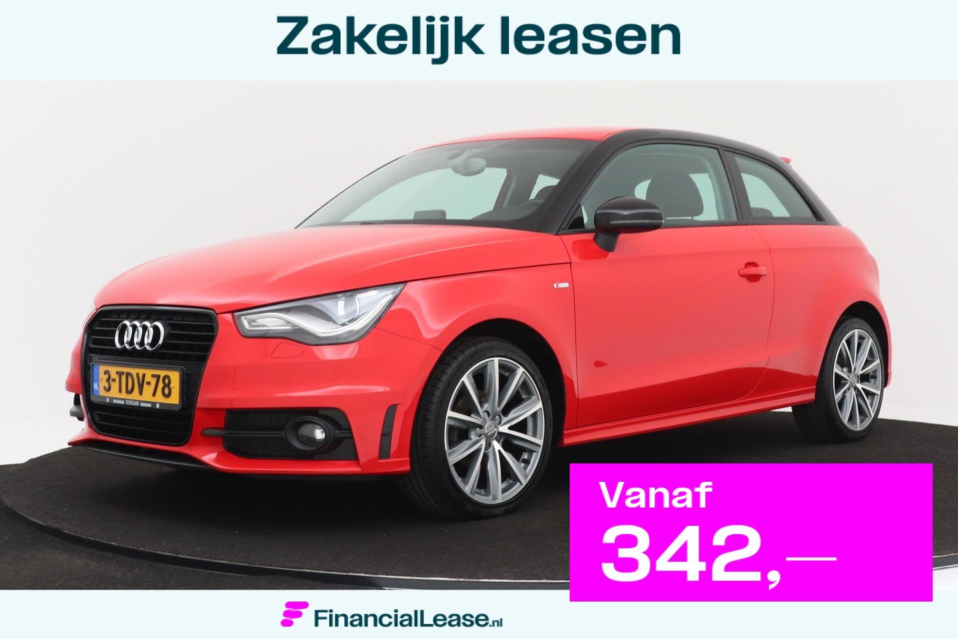 Audi A1 1.2 TFSI Admired | S-Line | Org NL | Xenon | 17" Lic, Voorwielaandrijving, Euro 5, Zwart, 4 stoelen