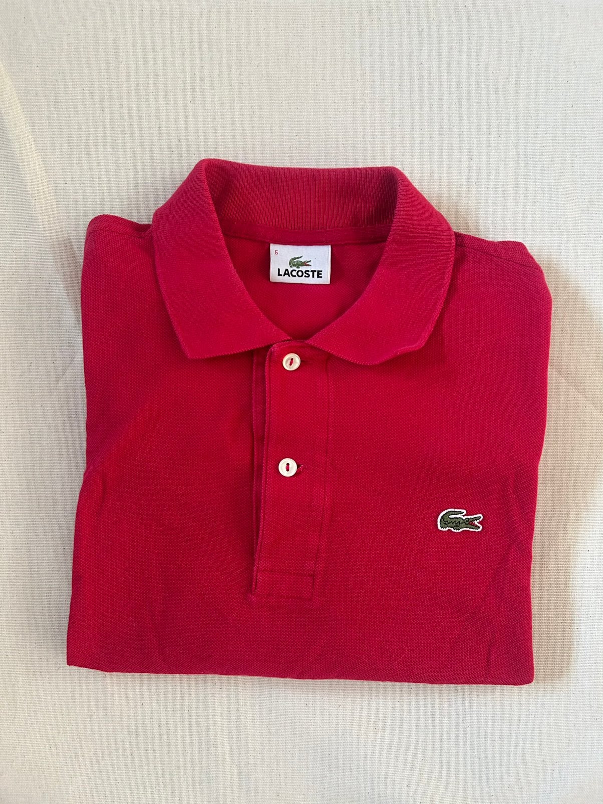 Lacoste rode heren polo maat S, Ophalen of Verzenden, Zo goed als nieuw, Maat 46 (S) of kleiner, Rood