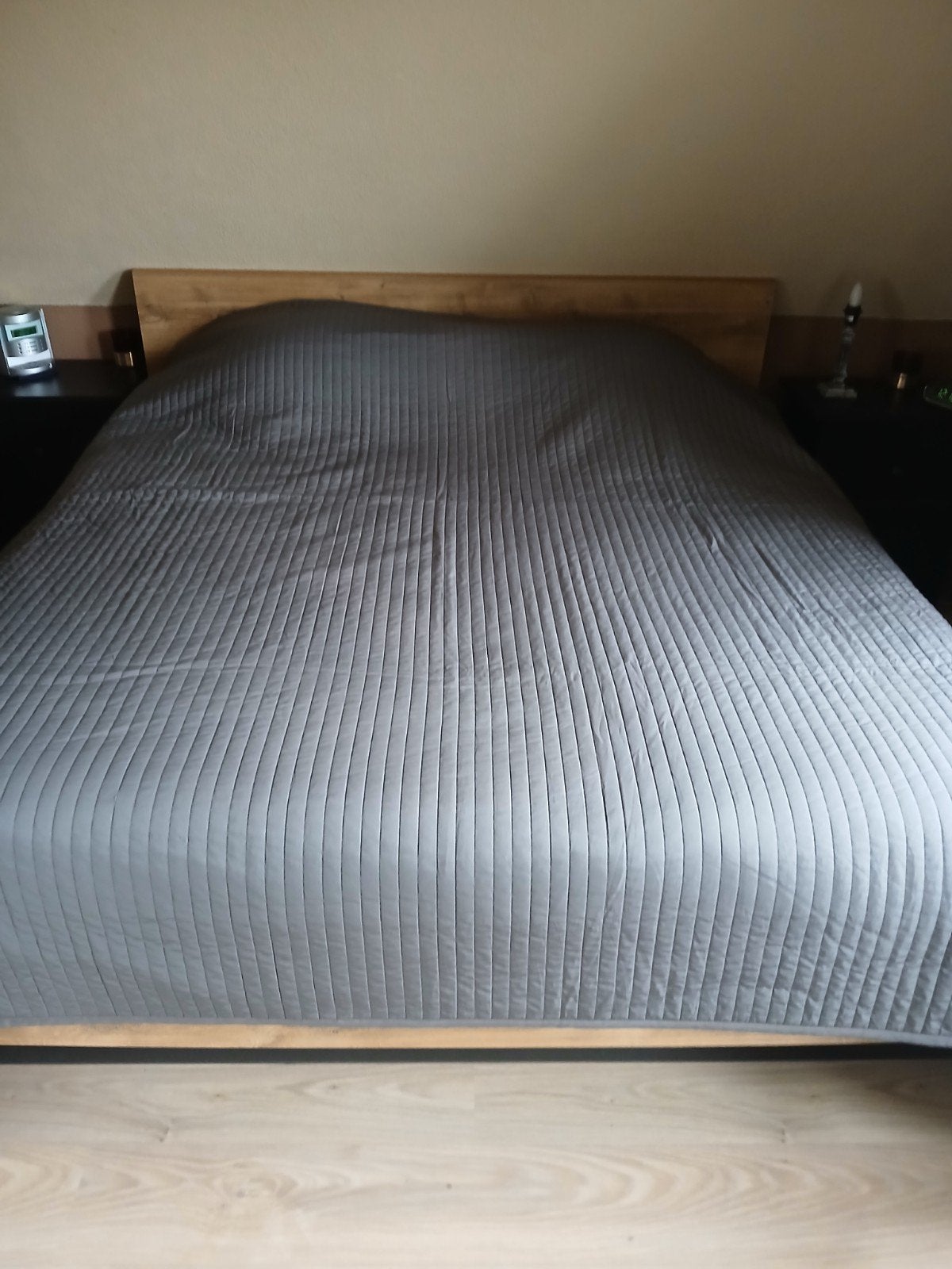 IKEA KARIIT Sprei - Grijs - Tweepersoons, Tweepersoons, Ophalen of Verzenden, Zo goed als nieuw, IKEA