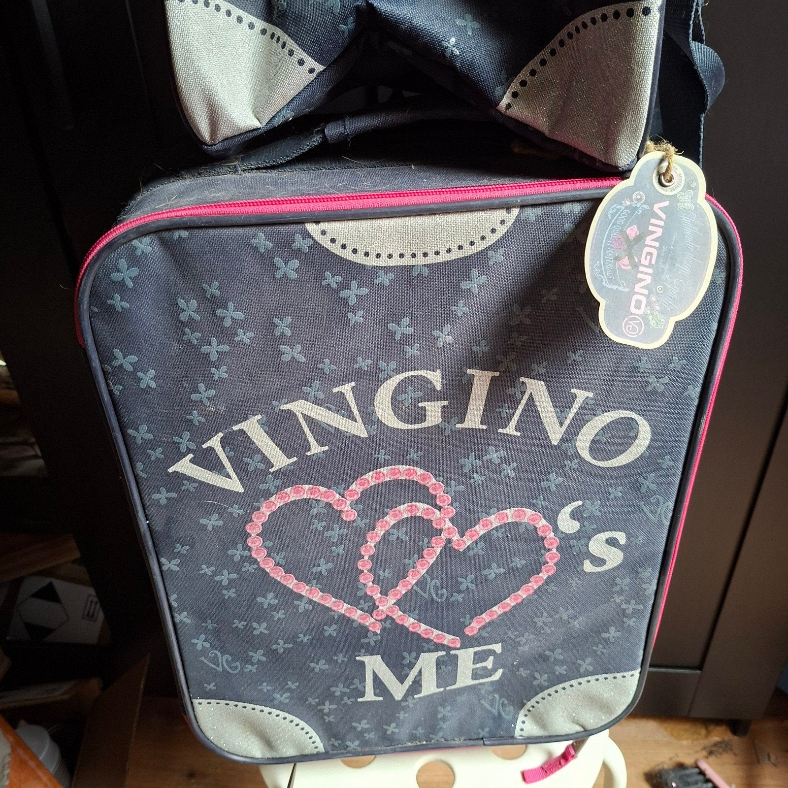 vingino rolkoffer met beautycase reiskoffer, Ophalen, Nieuw, Hard kunststof