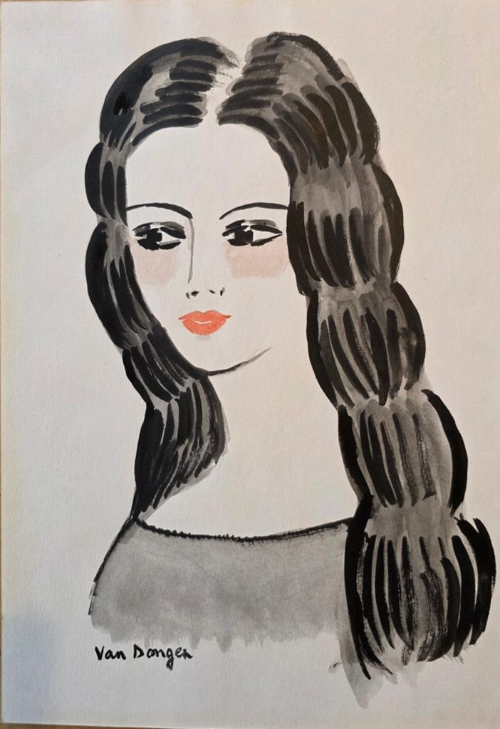 Kees van Dongen, 1877- 1968 ,origineel aquarel, gesigneerd, Ophalen