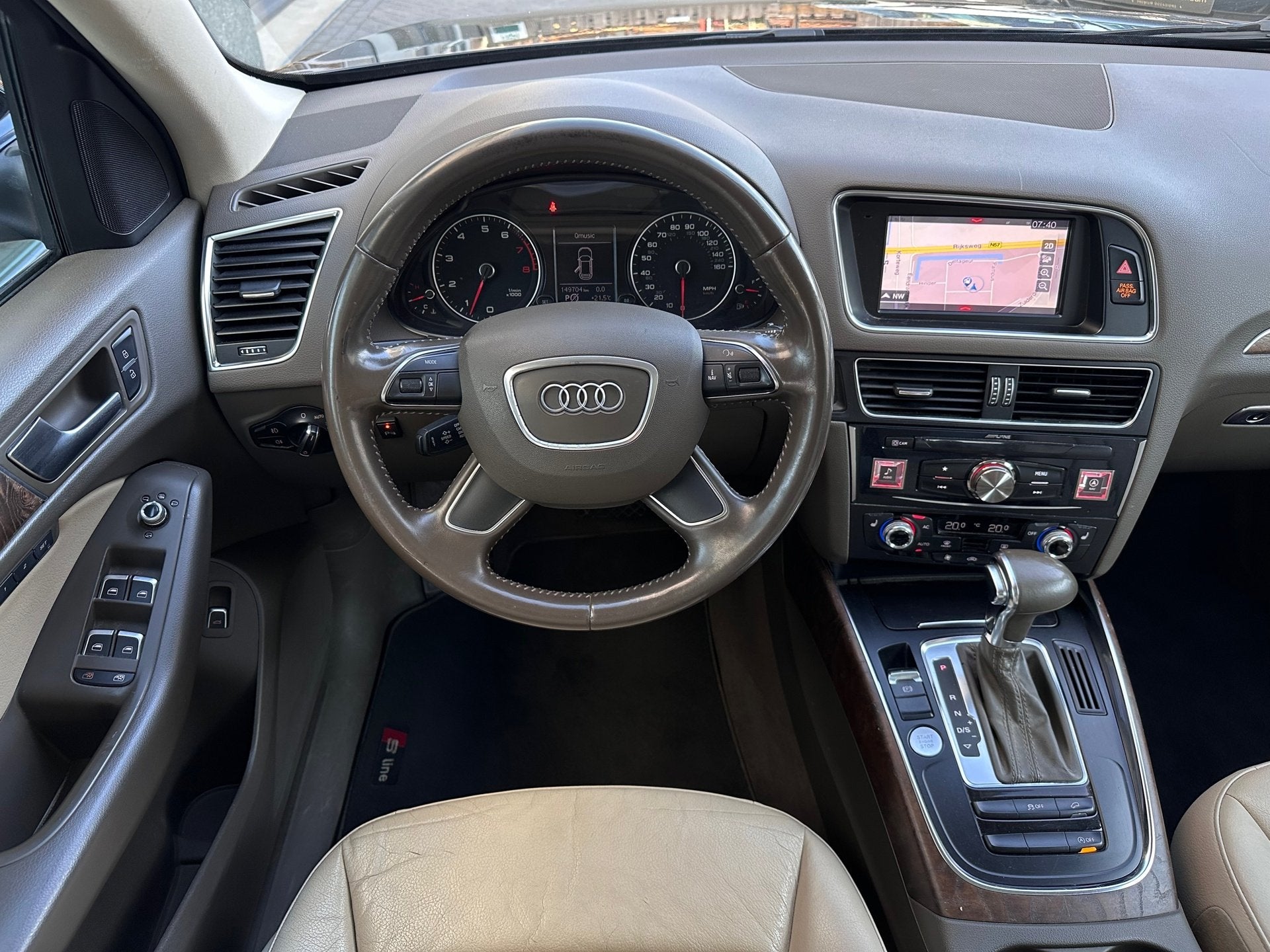Audi Q5 3.0 TFSI quattro Pro Line S|20 Inch Wielen|Afneemb T, Auto's, Automaat, Euro 5, Gebruikt, Beige
