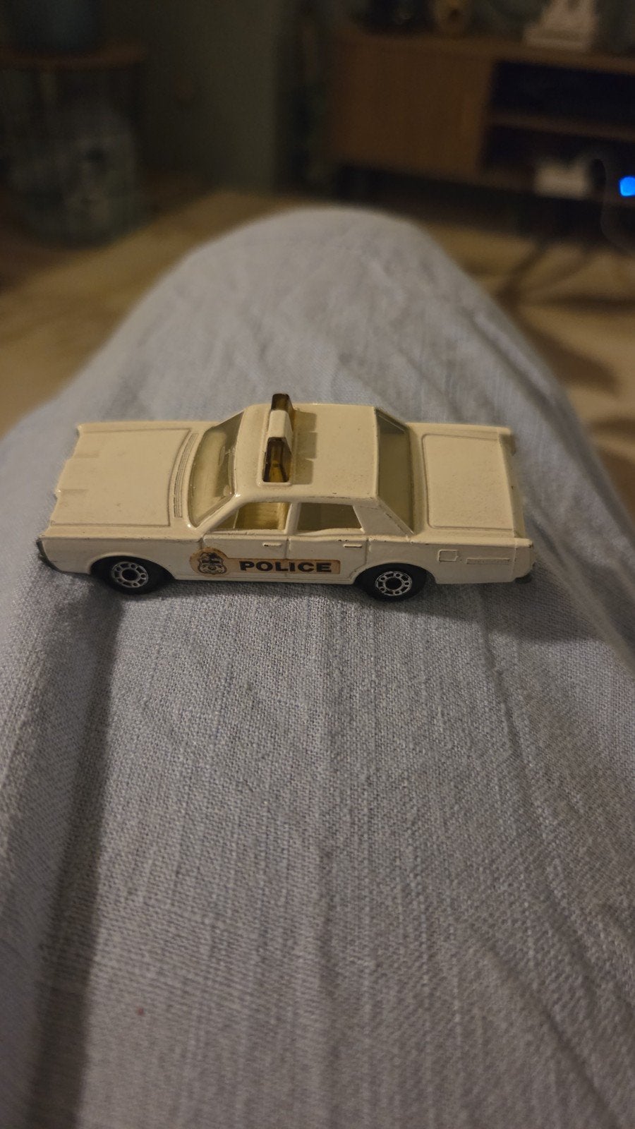 Matchbox Mercury Police auto met metalen bodemplaat, Ophalen of Verzenden