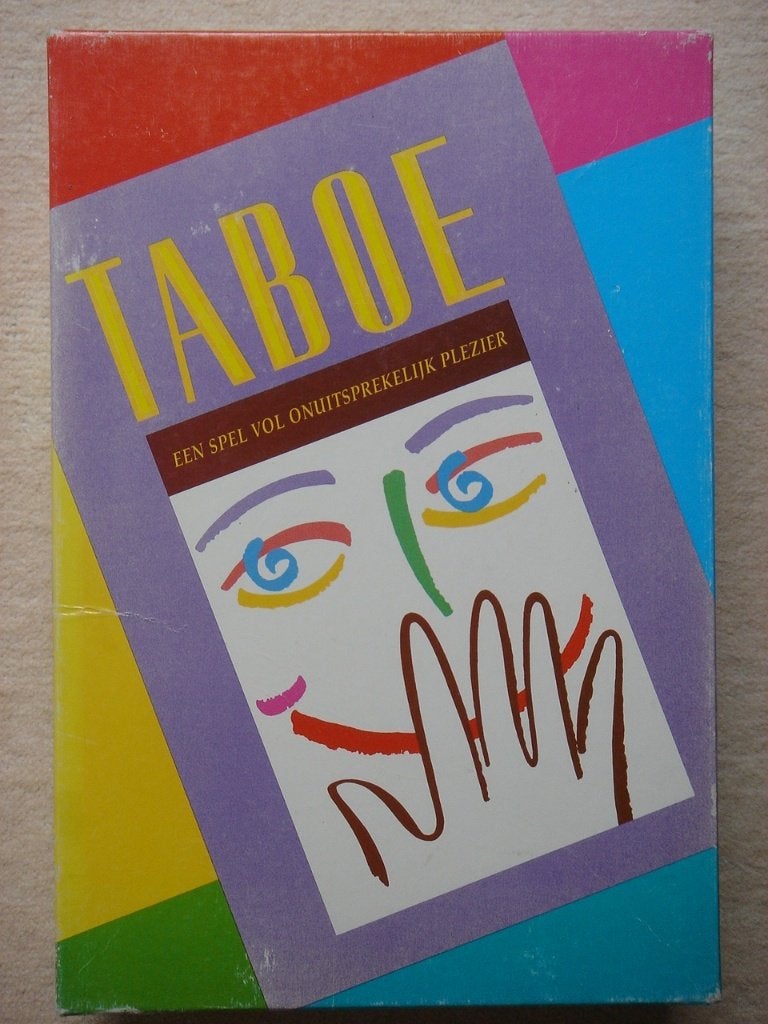 LEUK: Taboe - Partyspel (betere voorganger 30 seconds), Hobby en Vrije tijd, Drie of vier spelers, Ophalen of Verzenden, Gebruikt