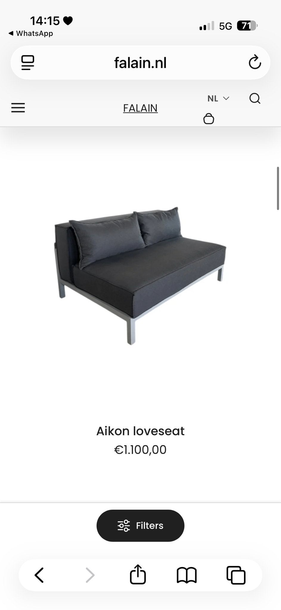 Foto 6 van Falain Aikon loungeset – modulair – zeer nette staat