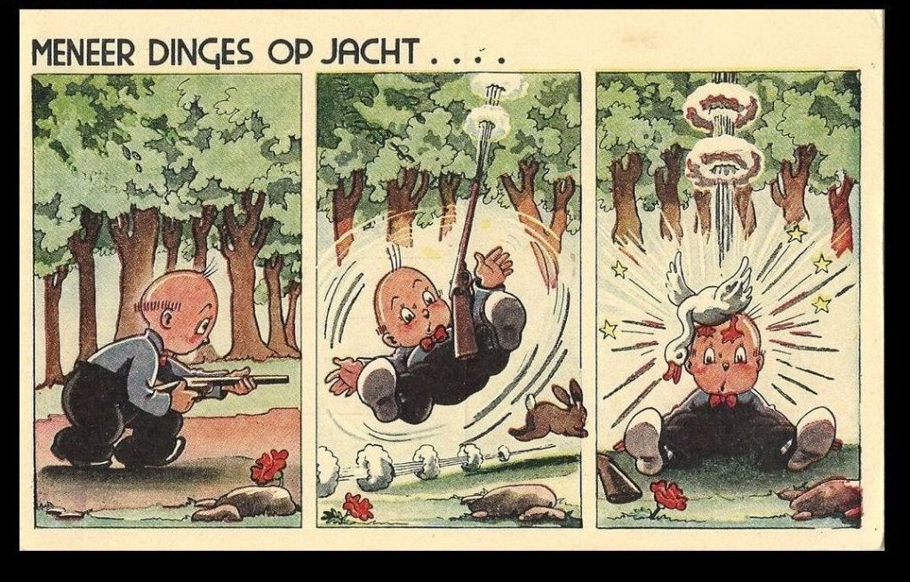 Pax Steen Meneer Dinges op jacht .......  T05, Ophalen of Verzenden, 1940 tot 1960, Ongelopen, Overige thema's