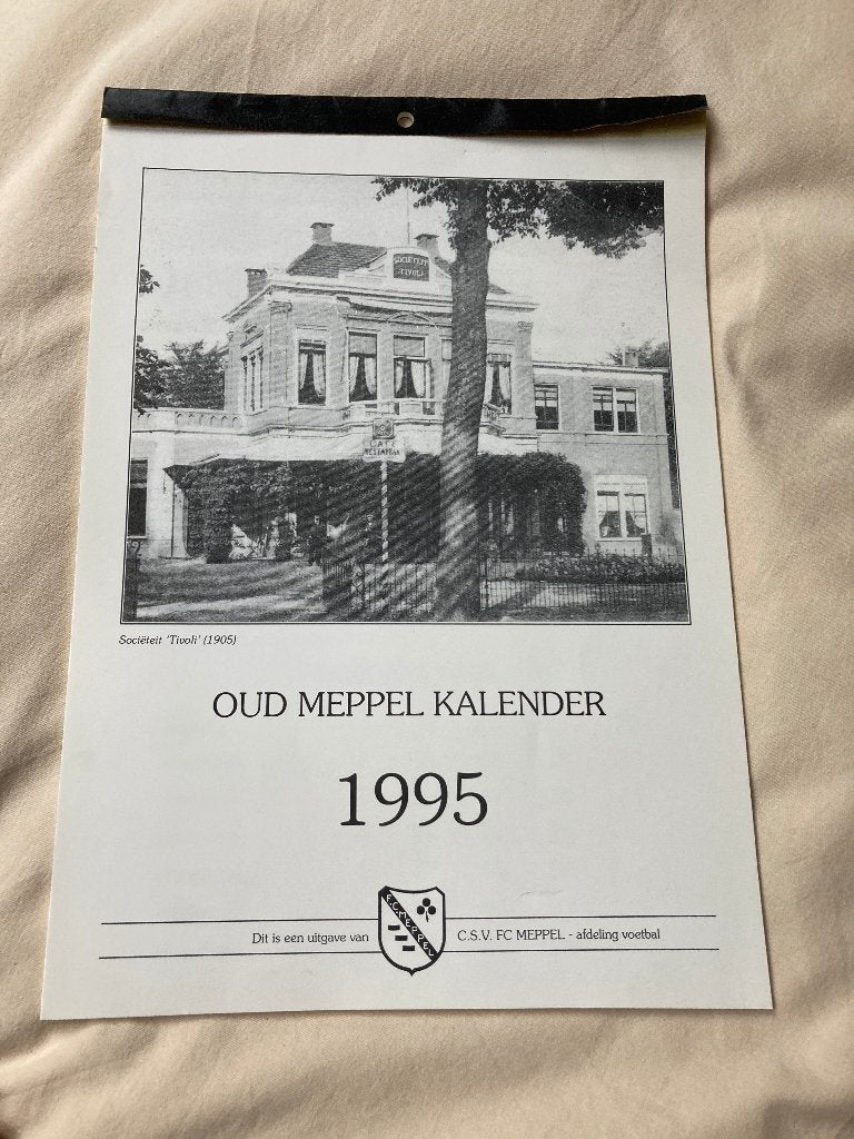 oud Meppel kalender 1995 C.S.V. FC Meppel uitgave, Ophalen of Verzenden, 20e eeuw of later, Zo goed als nieuw