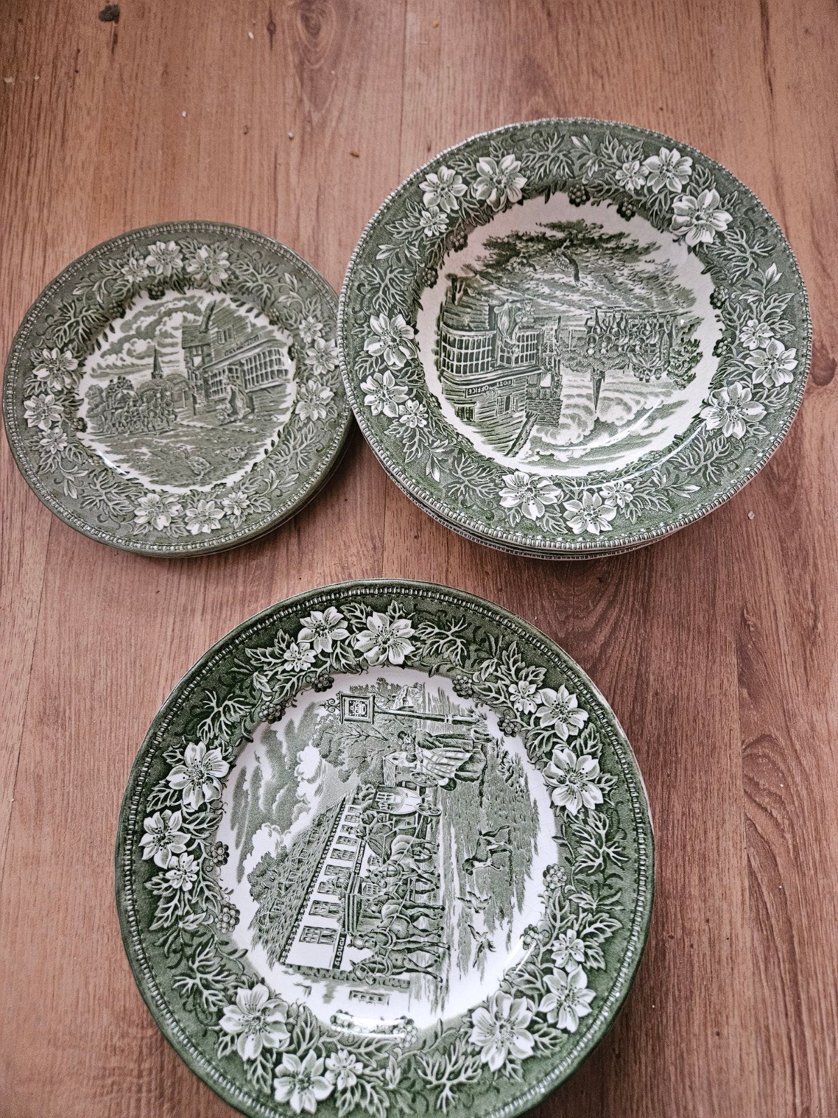 Royal Tudor Ware Coaching Taverns Servies (12 stuks), Ophalen of Verzenden