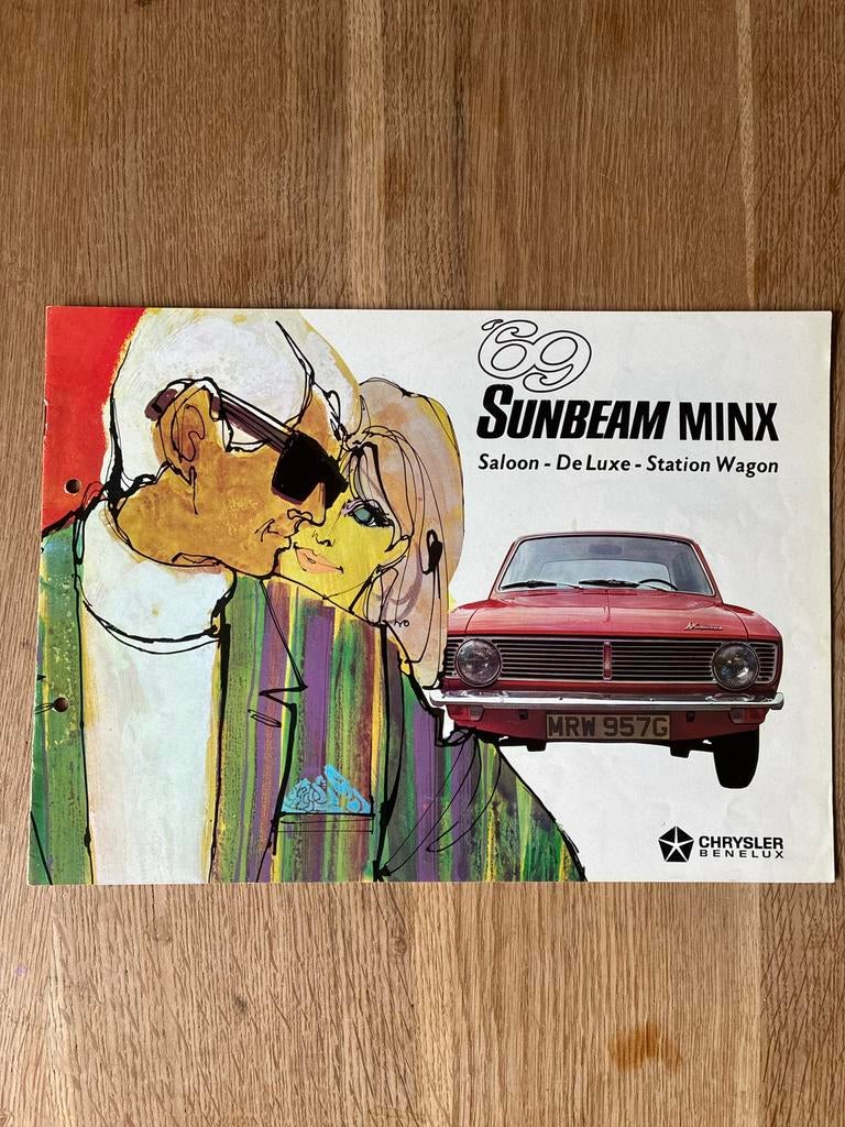 1969 Sunbeam Minx brochure, Ophalen of Verzenden, Zo goed als nieuw, Overige merken