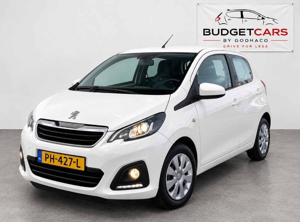 Peugeot 108 1.0 Airco | 5-Deurs | Nwe APK | €4250, Voorwielaandrijving, Stof, 4 stoelen, Wit