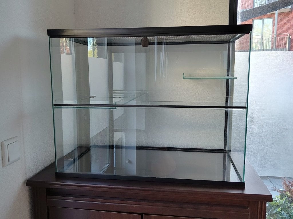 Knaagdieren terrarium 65x40x50 met schuifdeuren en plateaus, Gebruikt, Minder dan 75 cm, Muis, Hok