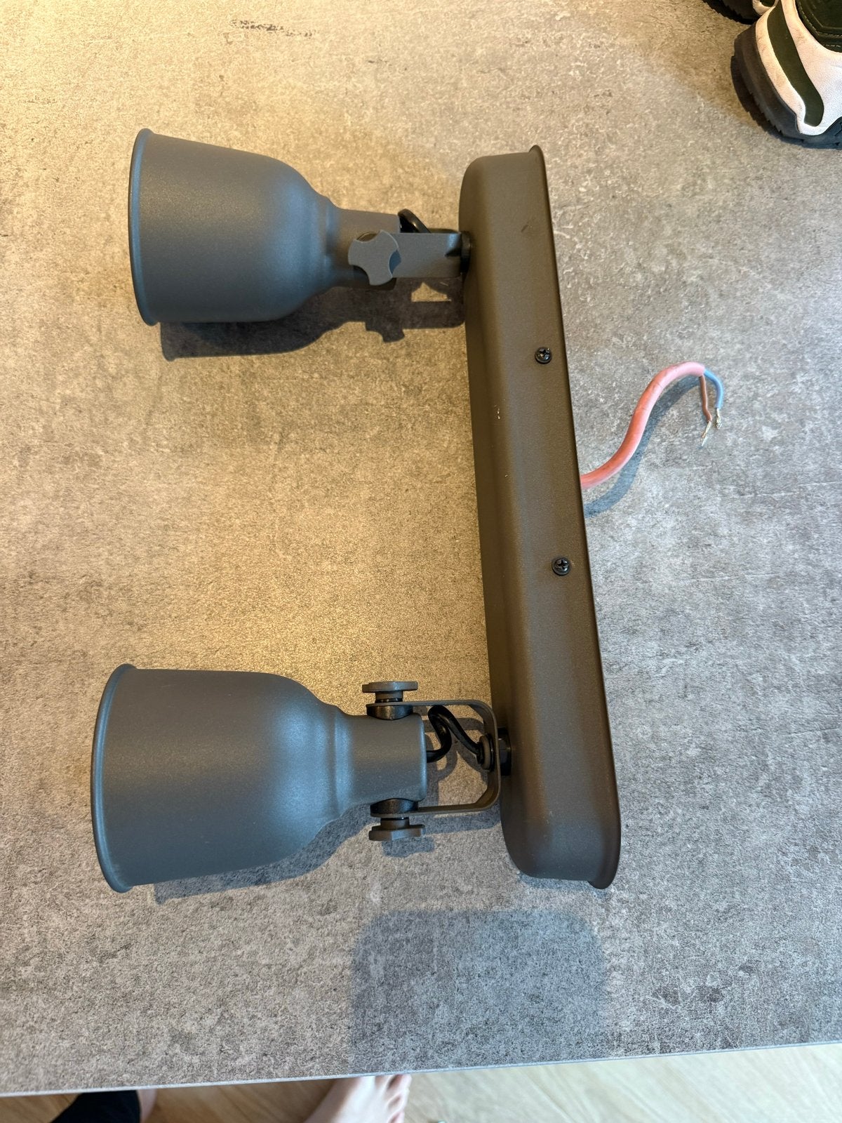 IKEA Hektar 2-lichts spot, grijs, Gebruikt, GU10, Ophalen of Verzenden, LED
