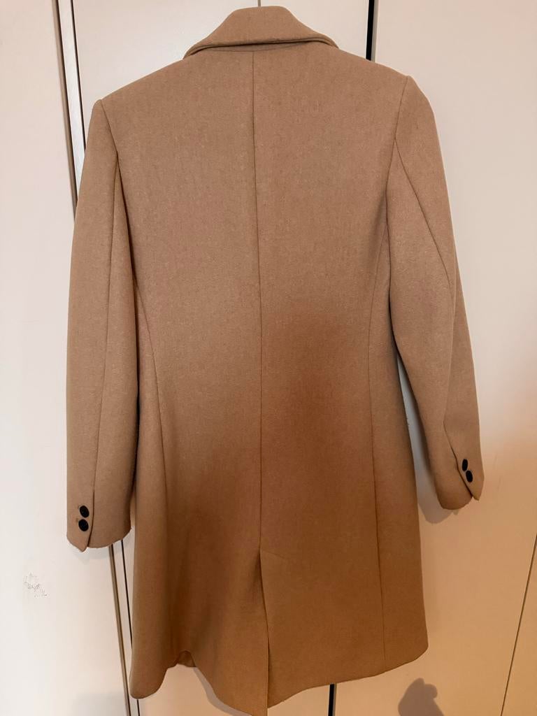 Zara Camelkleurige Jas - Maat XS, Ophalen of Verzenden, Zo goed als nieuw, Maat 34 (XS) of kleiner, Beige