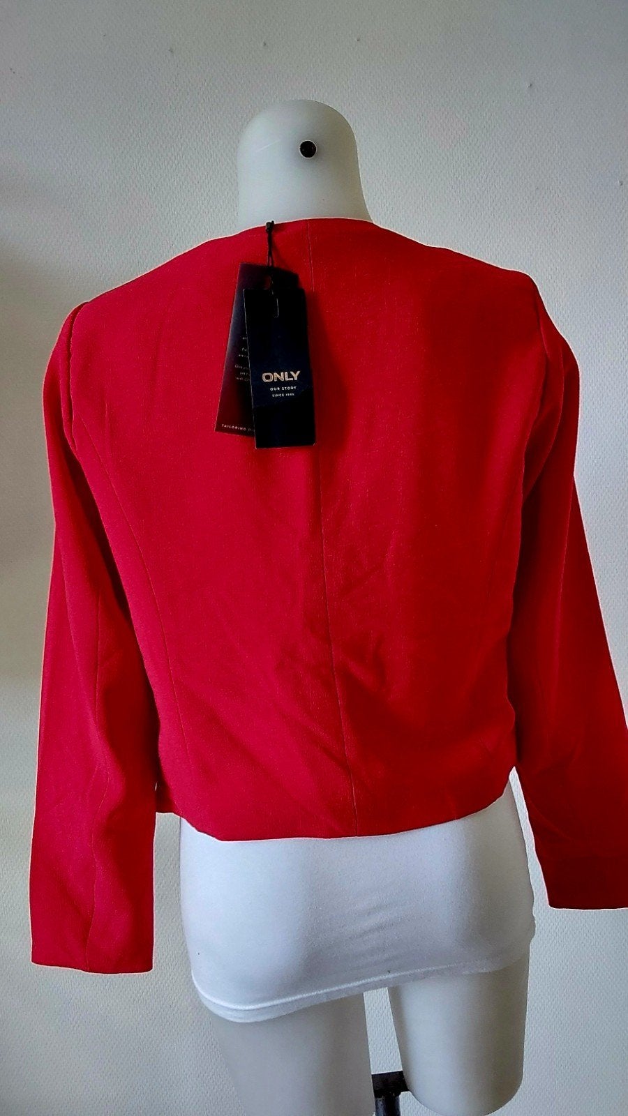 Mooi nieuw rood jasje van ONLY, maat 36, ., Nieuw, Ophalen of Verzenden, ONLY