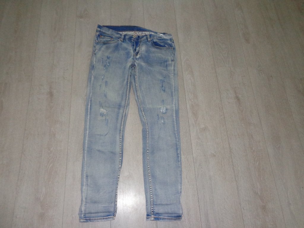 lichtblauwe damesspijkerbroek van Bianco, maat 38, Kleding | Dames, Ophalen of Verzenden, Gedragen, Blauw, W30 - W32 (confectie 38/40)