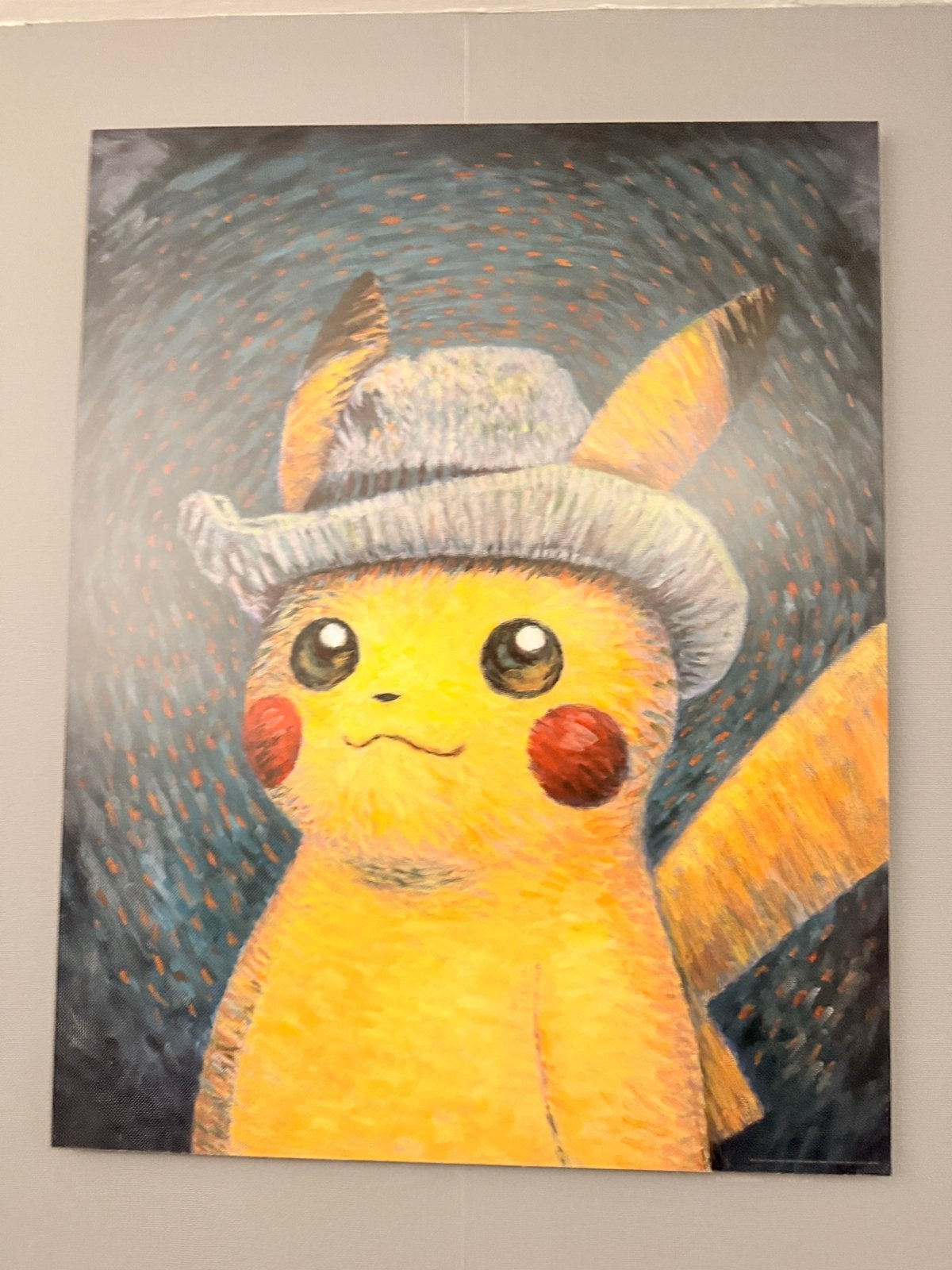 Officiële Pokémon  Van Gogh Museum Giclée Dibond Pikachu, Ophalen
