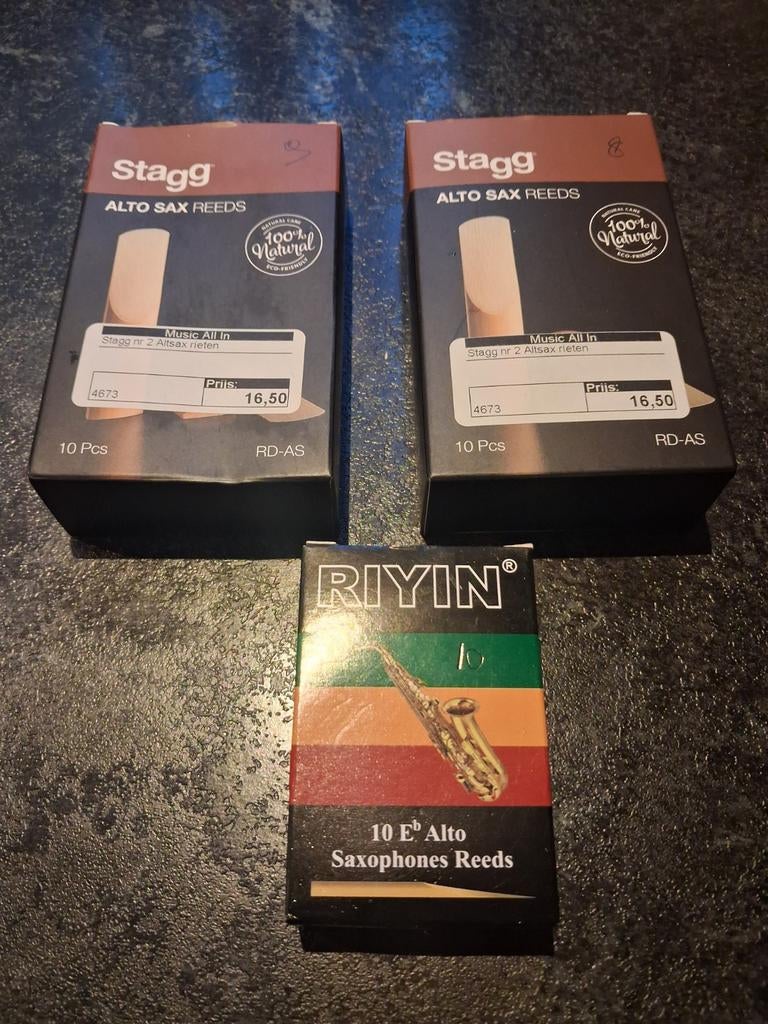 Rietjes altsax, Ophalen of Verzenden, Nieuw, Saxofoon
