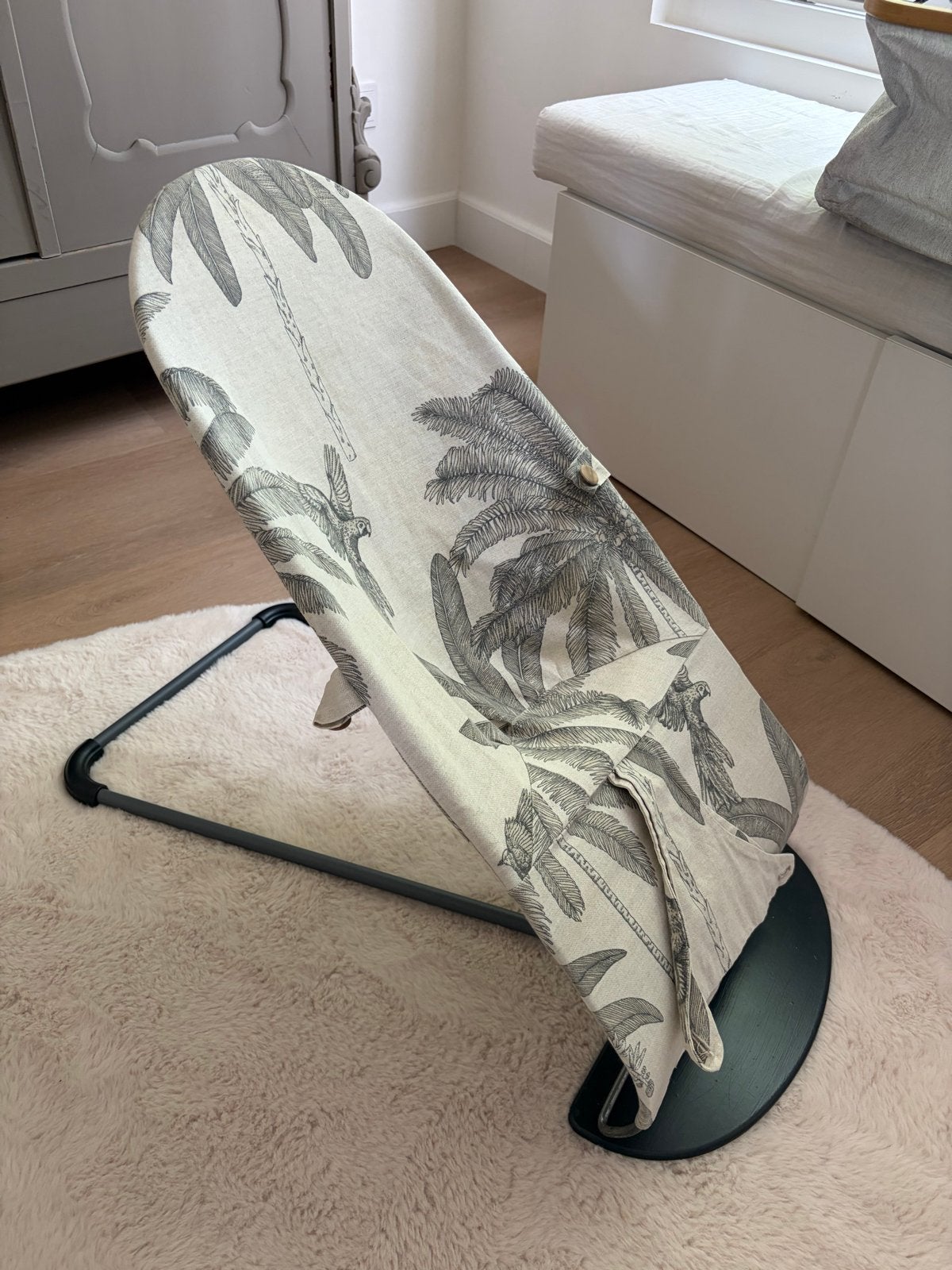 Wipstoel BabyBjörn met zelfgemaakte hoes, Kinderen en Baby's, Wipstoeltjes, Ophalen, Gebruikt, Wipstoel, Overige merken