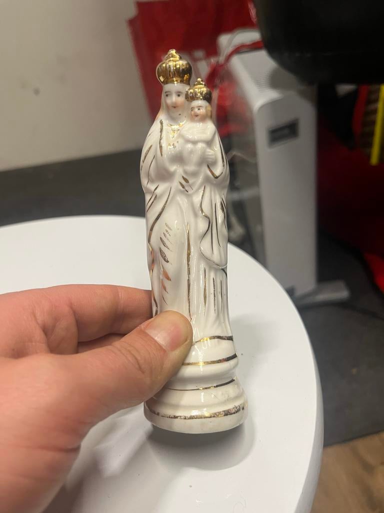 Maria met Kind Beeldje - Keramiek Religieus, Ophalen of Verzenden