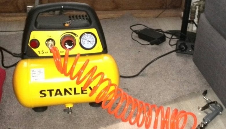 compressor stanley, Doe-het-zelf en Verbouw, Ophalen, Gebruikt, 6 tot 10 bar, Minder dan 200 liter/min
